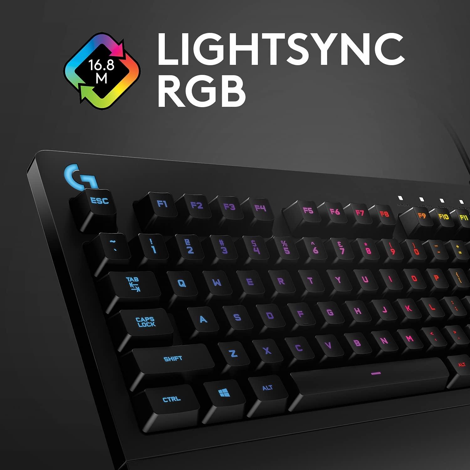 Logitech G213 Prodigy USB Gaming Keyboard, LIGHTSYNC RGB Backlit Keys Black -  ad6dad.myshopify.com -  Accessories