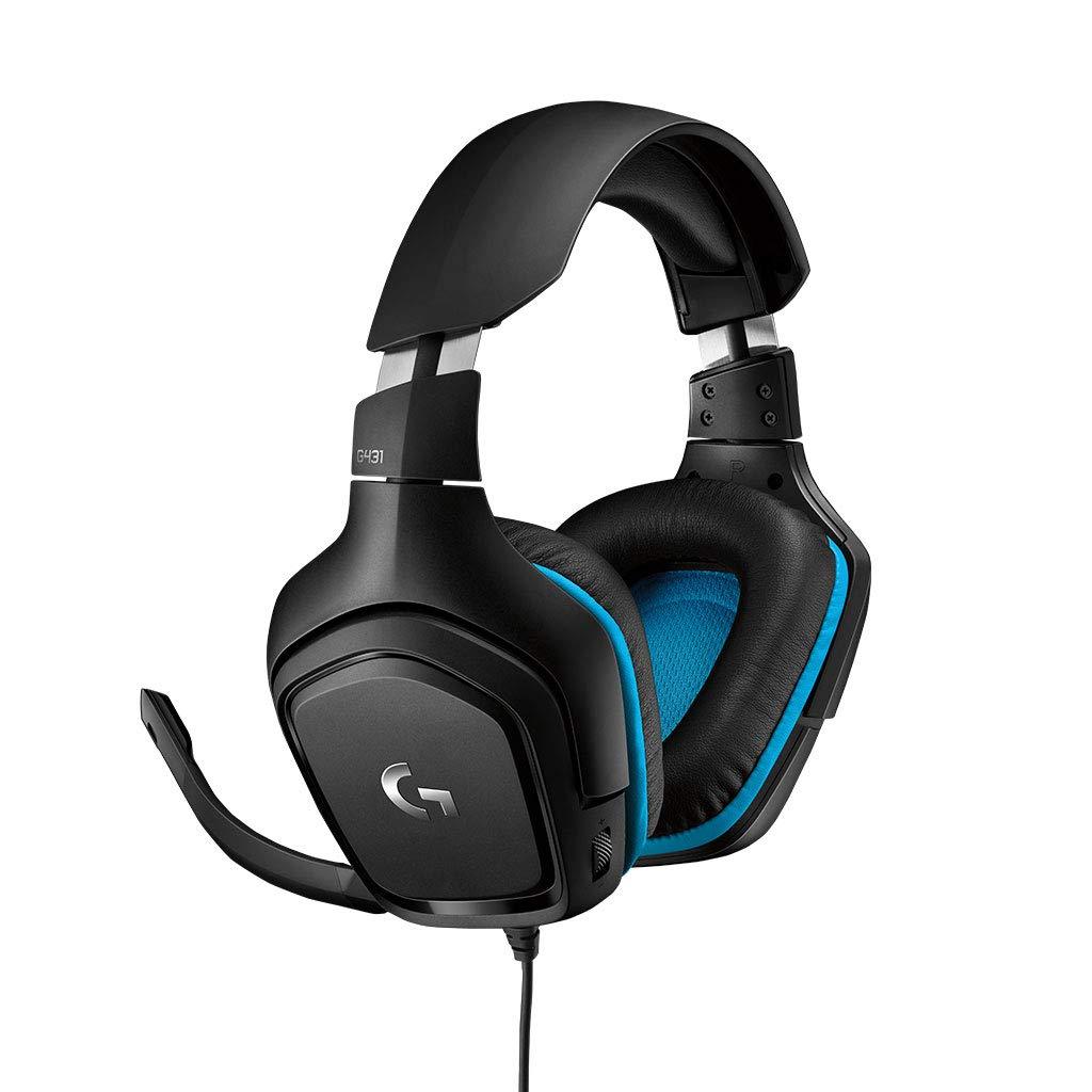 Logitech G431 with 7.1 Surround Sound, DTS X 2.0, 50 mm Audio Drivers, USB and 3.5 mm Jack - ad6dad.myshopify.com - Accessories