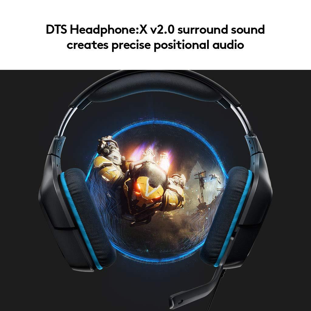 Logitech G431 with 7.1 Surround Sound, DTS X 2.0, 50 mm Audio Drivers, USB and 3.5 mm Jack - ad6dad.myshopify.com - Accessories