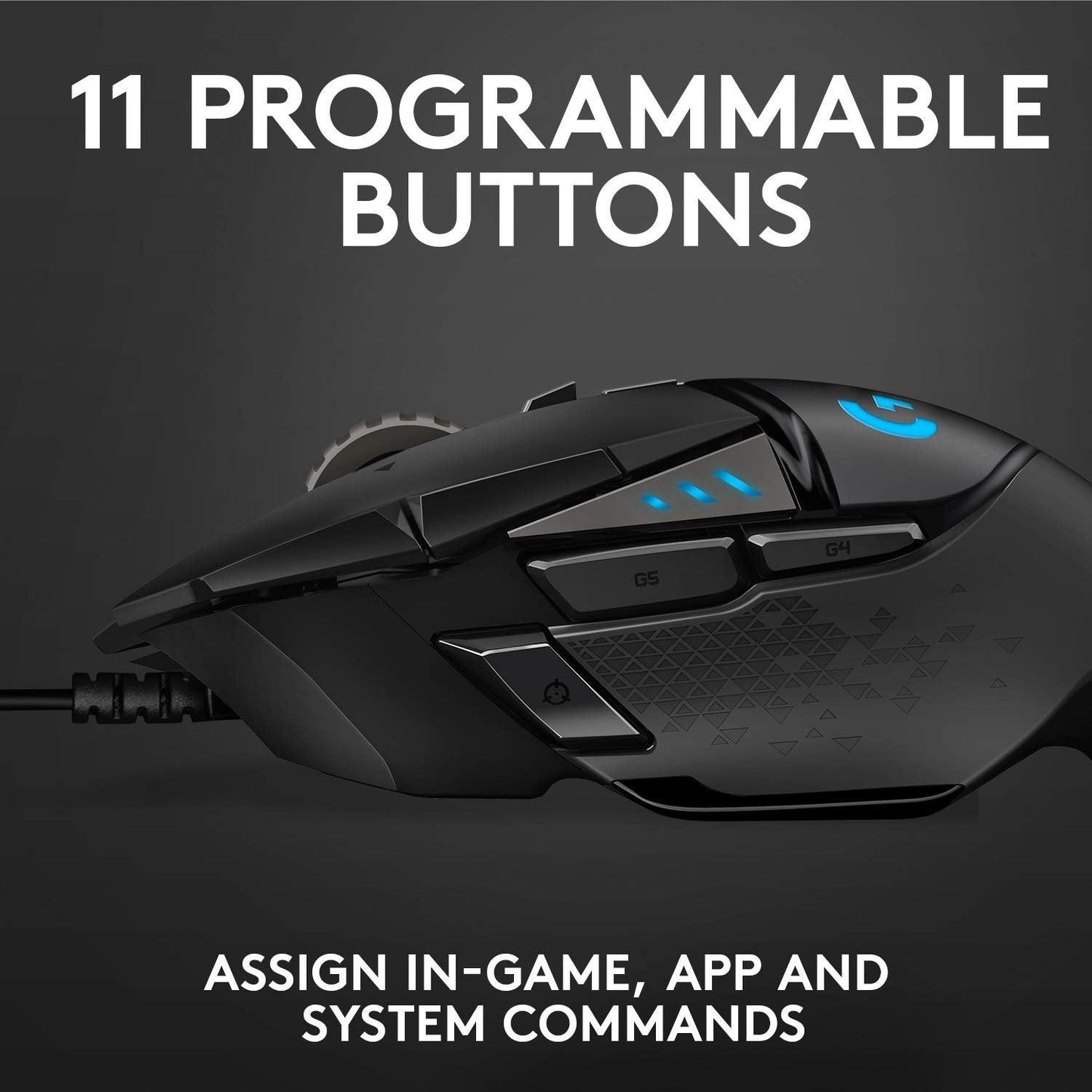 Logitech G502 Hero High Performance Wired Gaming Mouse, Hero 25K Sensor Black - ad6dad.myshopify.com - Accessories