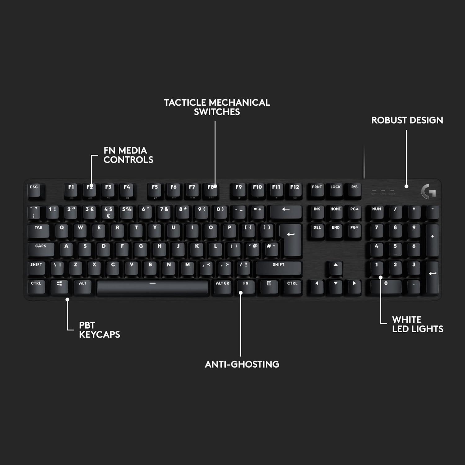LOGITECH G413 SE MECHANICAL GAMING KEYBOARD -  ad6dad.myshopify.com -  Accessories