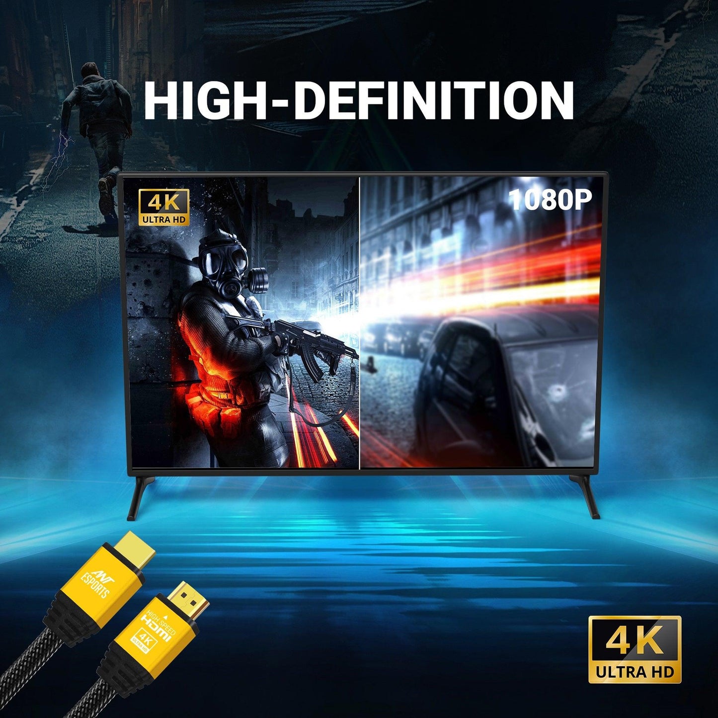 Ant Esports AEH010 4K HDMI Cable – 10 Meters - ad6dad.myshopify.com - Accessories