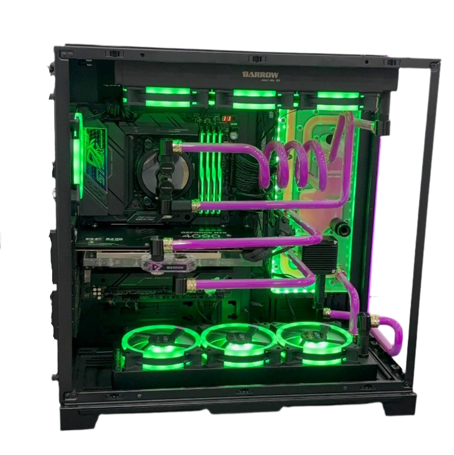 HiPer Ryzen 7 9700X | Asus TUF Gaming X870-Plus WIFI | Barrow Custom Water Cooling | Gigabyte RTX 4070 Super OC 12GB | G.Skill Trident Z5 Neo RGB 64GB DDR5 | ADATA Legend 970 Pro 1TB NVMe | NZXT C1000 PSU | Lian Li O11 Dynamic EVO XL Gamers - ad6dad.myshopify.com - FOR GAMING AND STREAMING