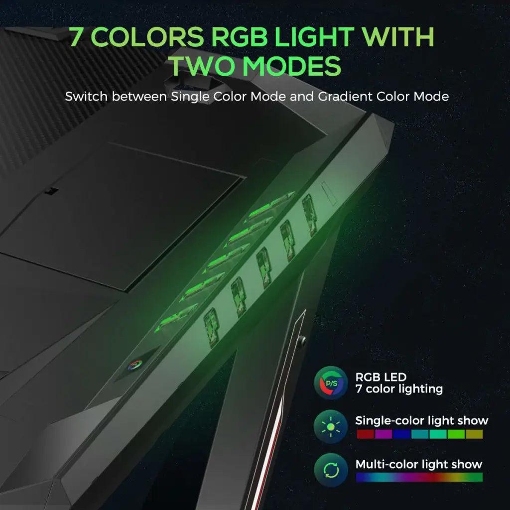 EUREKA ERGONOMIC Z2 Gaming Desk 50.6’’ Z Shaped Office PC Computer Gaming Table with Retractable Cup Holder Headset Hook RGB Light - HIPER