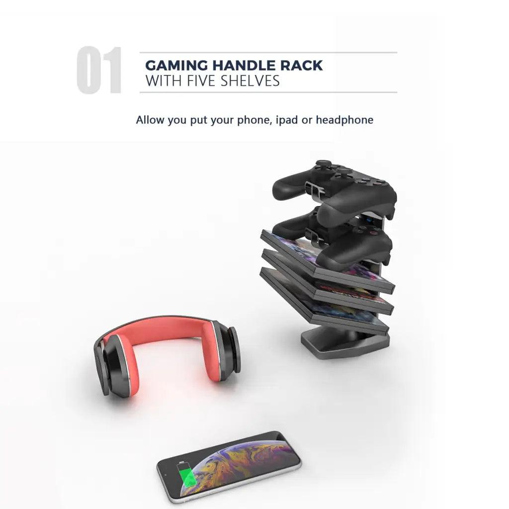 EUREKA VIT 63 Inch Ergonomic Gaming Desk, T-Shaped Office PC Computer Desk with Desk Mouse Pad (63 inch, Black) - HIPER