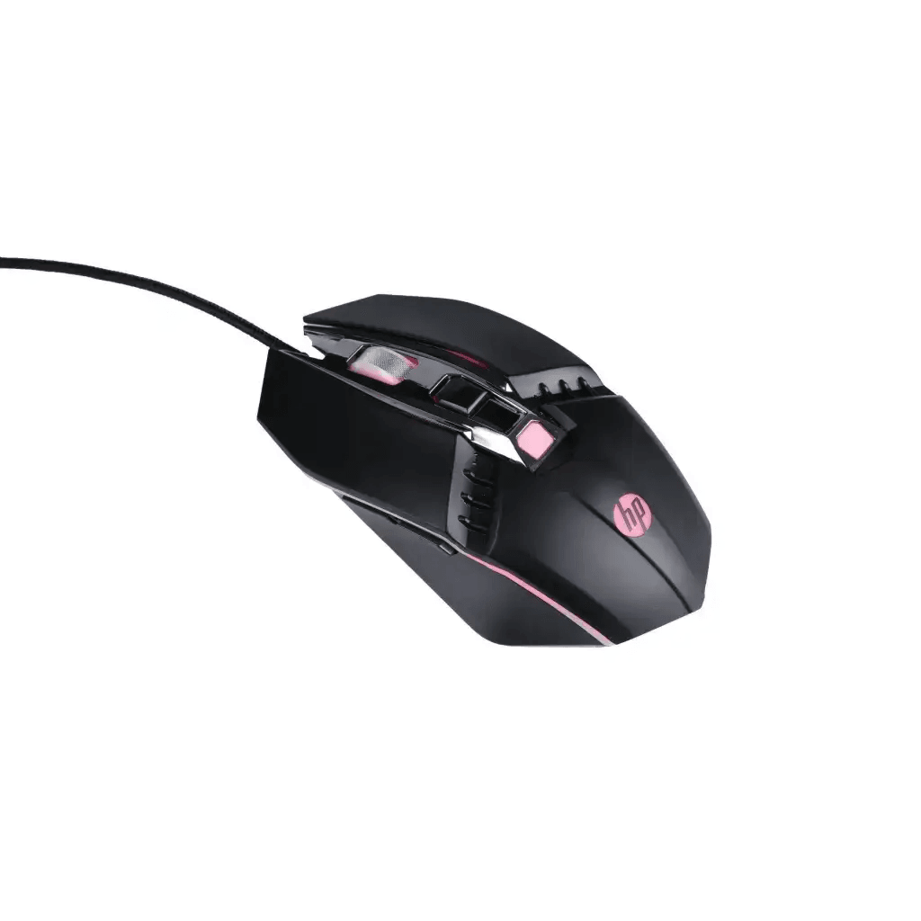 HP M270 Backlit USB Wired Gaming Mouse with 6 Buttons, 4-Speed Customizable 2400 DPI - HIPER