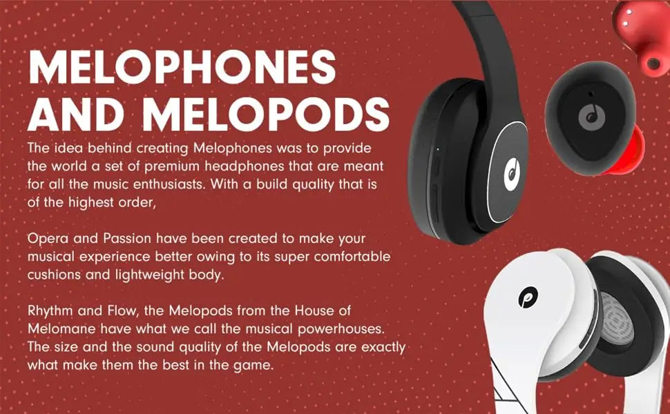 Melomane Melophones Opera Upto 24Hrs Playback,40Mm Drivers