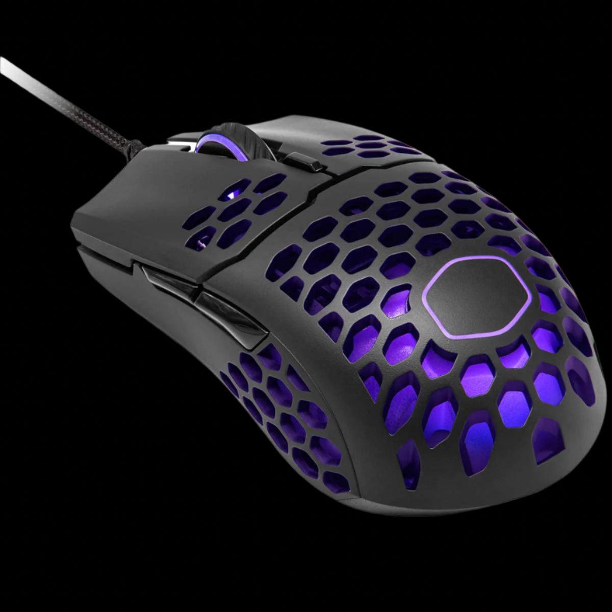 Cooler Master MM711 RGB-LED USB Lightweight 60g Wired Gaming Mouse - 16000 DPI Optical Sensor, 20 Million Click Omron Switches