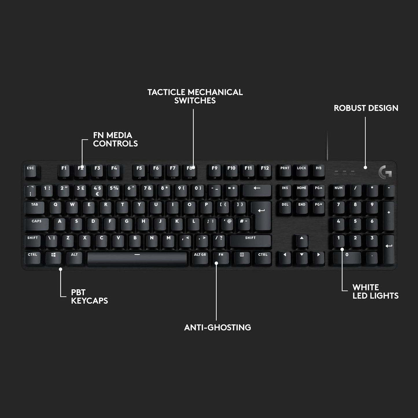 LOGITECH G413 SE MECHANICAL GAMING KEYBOARD