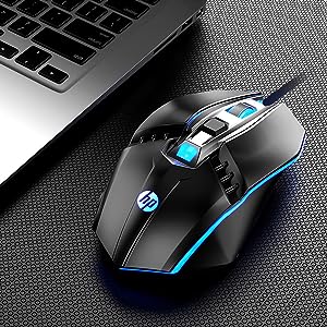 HP M270 Backlit USB Wired Gaming Mouse with 6 Buttons,