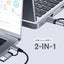 Ant Esports AEC610 6 in 1 USB C Hub Multiport Adapter, USB 3.0, 2.0 and SD/Micro SD Card Reader, Type C Splitter Adapter OTG Compatible with Windows