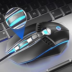 HP M270 Backlit USB Wired Gaming Mouse with 6 Buttons,