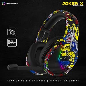 CHIPTRONEX Joker X USB Wired RGB Gaming Headphone