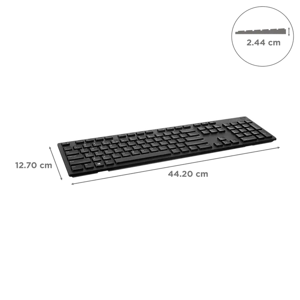 DELL KB216 Wired Keyboard with Number Pad (Spill Resistant, Black) - Dell - Digital IT Cafè