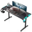 EUREKA ERGONOMIC Carbon Fibre Plastic Gaming Computer Desk 55" Home Office Gaming PC Tables New Polygon Finish Legs - Eureka - Digital IT Cafè