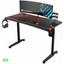 EUREKA ERGONOMIC Gaming Desk P47 I Shaped Gaming Computer Desk PC Gaming Table for Home and Office 120 * 60cm Black (Metal) - Eureka - Digital IT Cafè