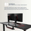 EUREKA VIT 63 Inch Ergonomic Gaming Desk, T-Shaped Office PC Computer Desk with Desk Mouse Pad (63 inch, Black) - Eureka - Digital IT Cafè