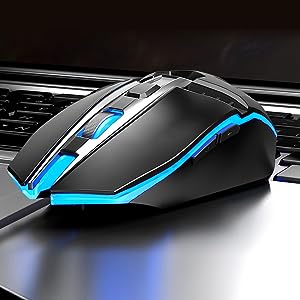 HP M270 Backlit USB Wired Gaming Mouse with 6 Buttons,