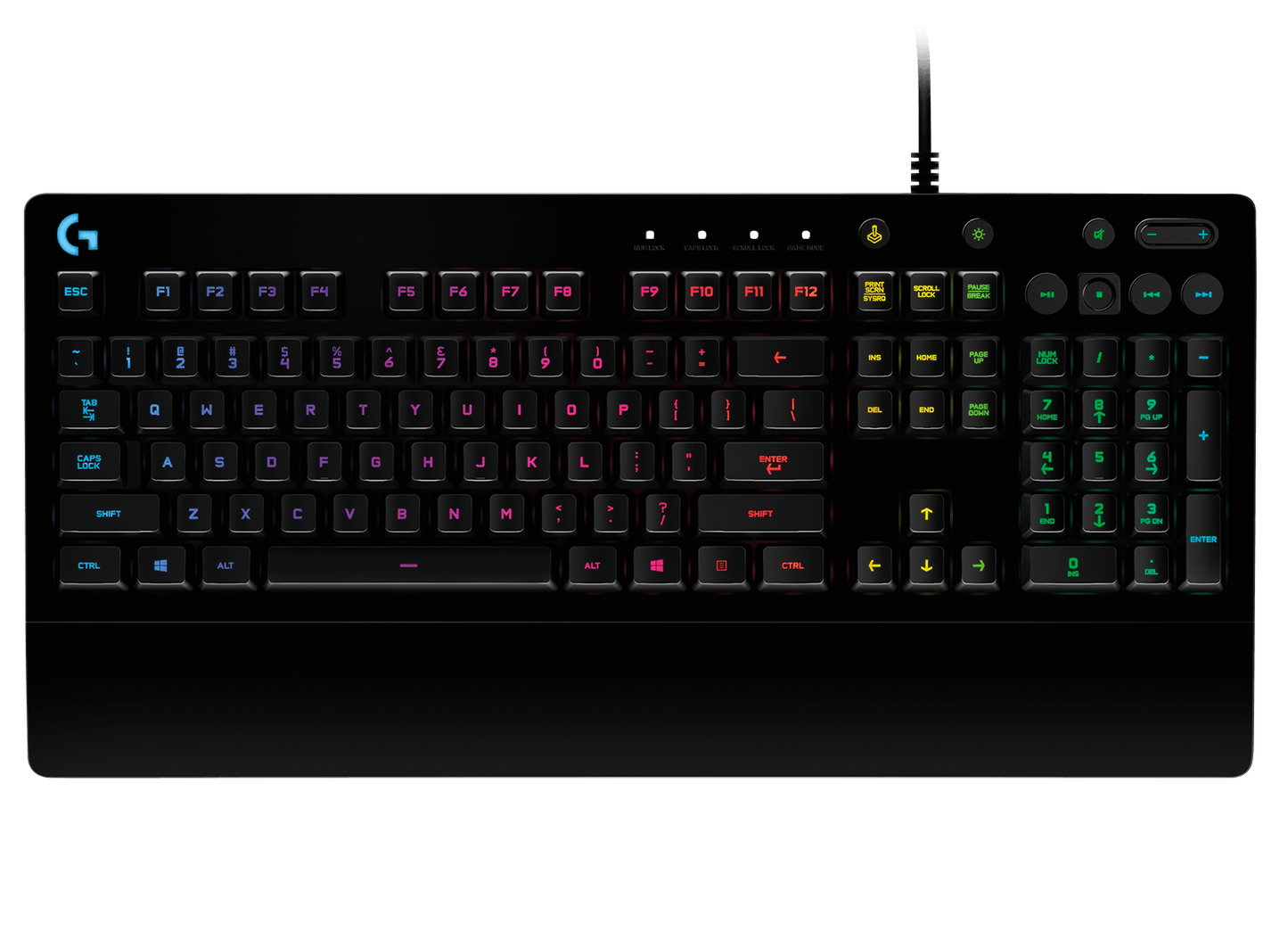 Logitech G213 Prodigy USB Gaming Keyboard, LIGHTSYNC RGB Backlit Keys Black