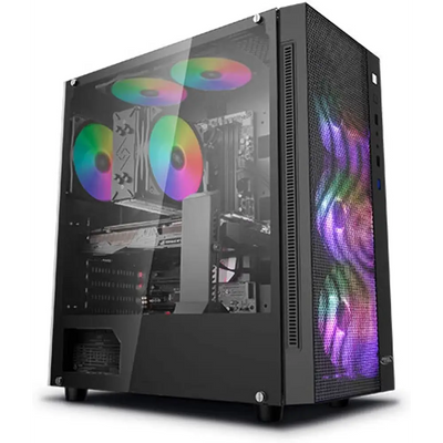 HiPer Ryzen 7600X 5.1GHz, MSI Pro B650-P WiFi, Deepcool AK620 Cooler, ASRock Intel Arc A380 ITX OC 6GB, Corsair 16GB DDR5 RAM, Samsung 980 Pro 1TB NVME, Seagate 1TB Barracuda, Deepcool PM650D PSU, Deepcool Matrexx 55 Mesh 4F - HIPER