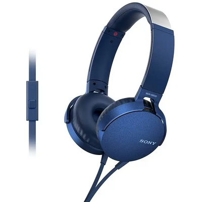Sony MDR-XB550AP Wired Extra Bass On-Ear Headphones - (Blue) - Sony - Digital IT Cafè